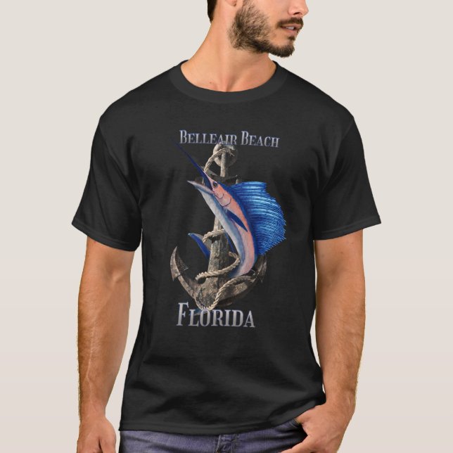 Belleair Beach Florida Schwertfisch Marlin Ocean F T-Shirt (Vorderseite)