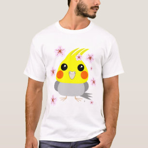 BelleBelle Cockatiel/Vogel w Kirschblüten T-Shirt