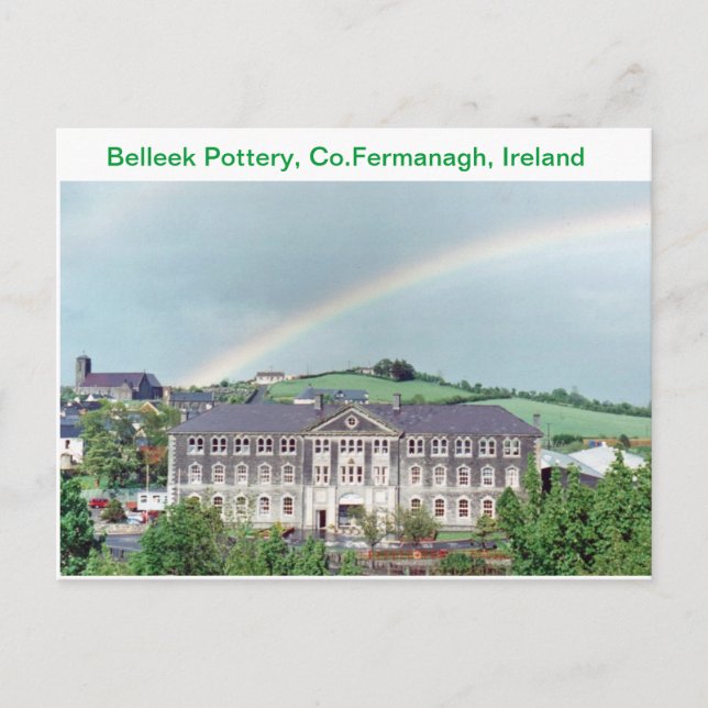 Belleek Pottery, Belleek, Co.Fermanagh, Irland Postkarte (Vorderseite)