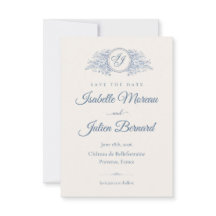 Bellefontaine — French Blue Wedding Save the Date