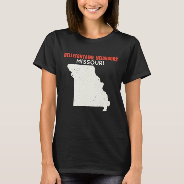 Bellefontaine Neighbors Missouri USA Staat Amerika T-Shirt (Vorderseite)