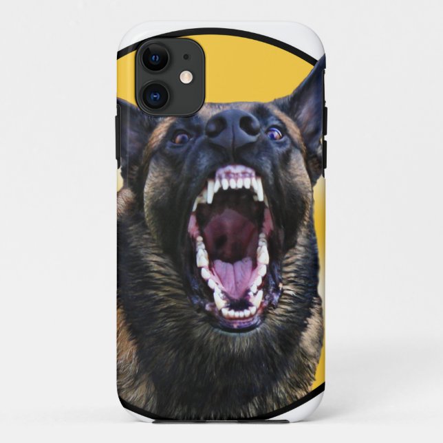 Bellender Belgier Malinois "Maligator " Case-Mate iPhone Hülle (Rückseite)