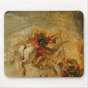Bellerophon, das Pegasus kämpft die Chimären Mousepad