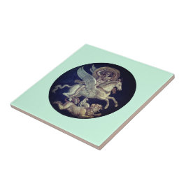 Bellerophon on Pegasus Fliese