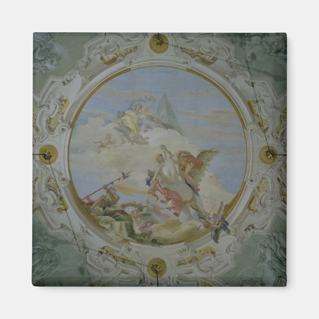 Bellerophon Riding Pegasus, c.1746-47 (fresco) Magnet (Vorne)