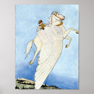 Bellerophon und Pegasus Poster