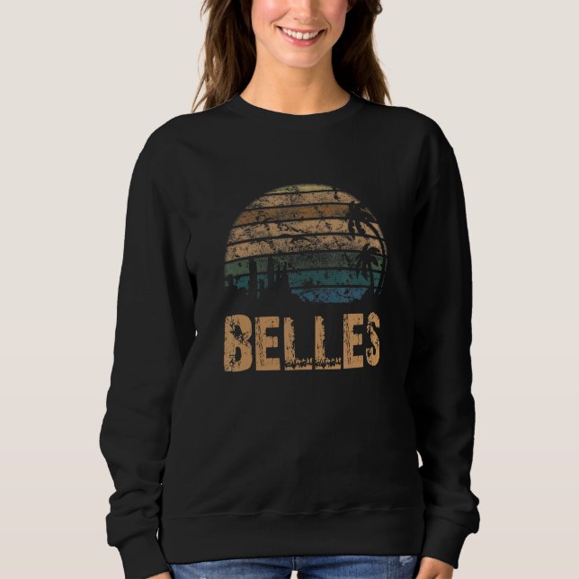 Belles Vintage Sunset Distressed Sweatshirt (Vorderseite)
