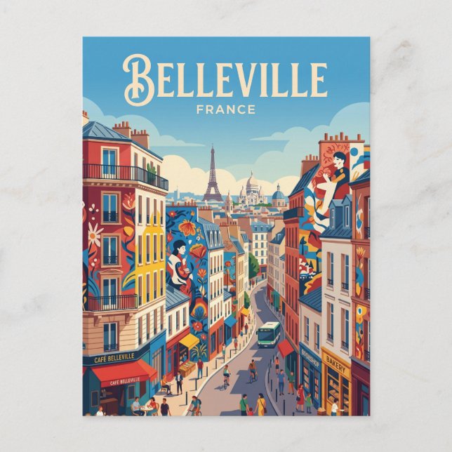 Belleville Frankreich Postkarte (Vorderseite)