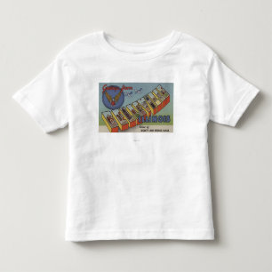 Belleville, Illinois - große Buchstabe-Szenen Kleinkind T-shirt