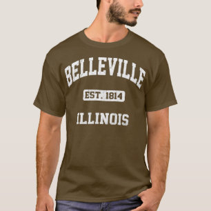 Belleville Illinois IL Vintager Staat Athletic sty T-Shirt