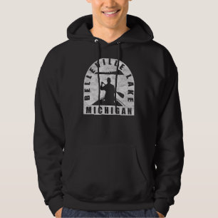 Belleville Lake Canoeing Michigan Hoodie