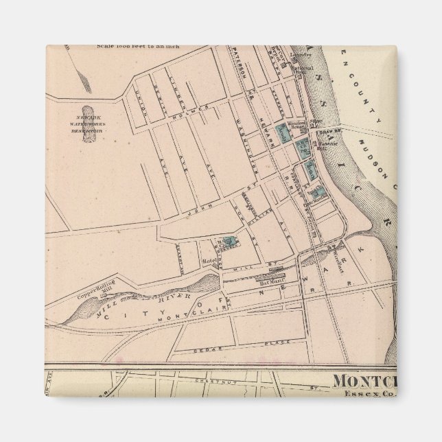 Belleville, Montclair, NJ Magnet (Vorne)