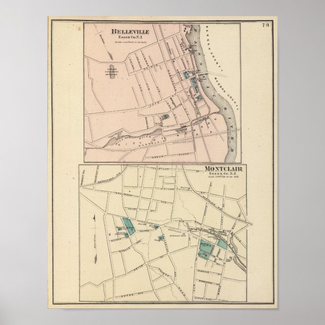 Belleville, Montclair, NJ Poster (Vorne)