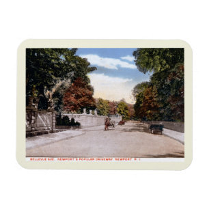 Bellevue Ave., Newport RI Vintag Magnet