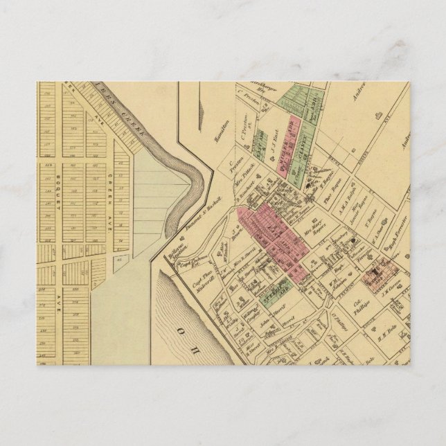 Bellevue Borough Postkarte (Vorderseite)