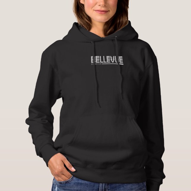Bellevue Forever Resident Washington Local Wa Vaca Hoodie (Vorderseite)