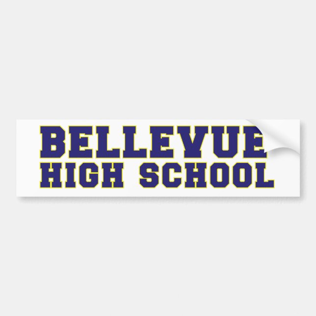 Bellevue Highschool Autoaufkleber (Vorne)