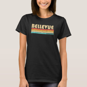 Bellevue Ne Nebraska Funny City Zuhause Roots Retr T-Shirt