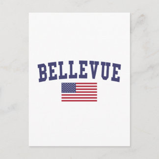 Bellevue NE US Flag Postkarte