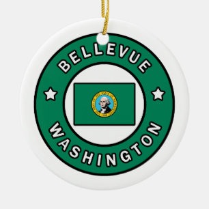 Bellevue Washington Keramik Ornament