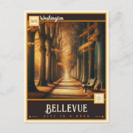 Bellevue, Washington| Vintage Postkarte
