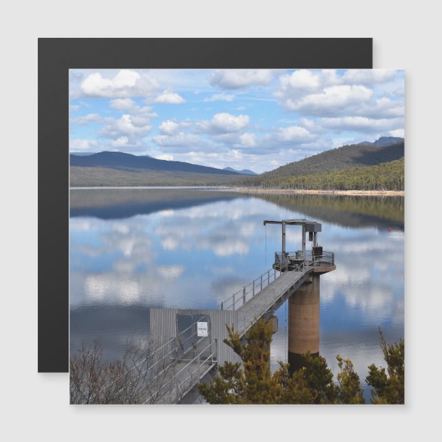 Bellfield-Wolken auf der Gleichwasser-Magnetkarte Magnetkarte (Vorne/Hinten)