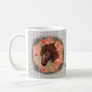 Bellflower Kastanienbraunes Pferd Tasse