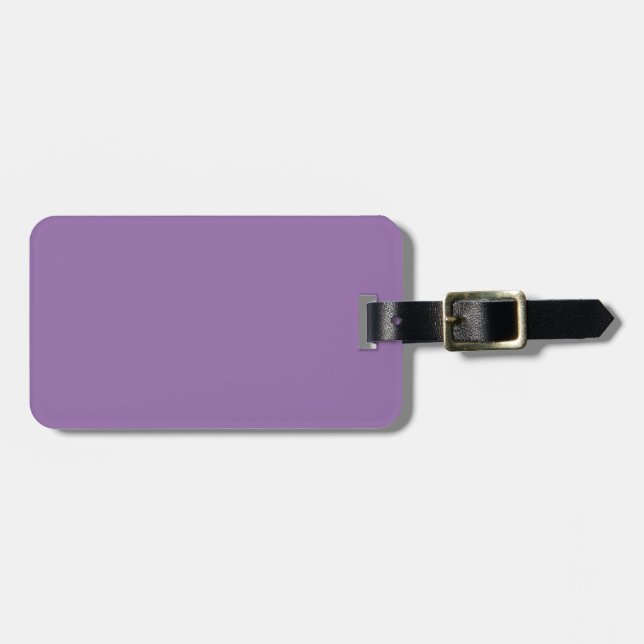 Bellflower Violet Elegante Modefarbe Gepäckanhänger (Vorderseite horizontal)