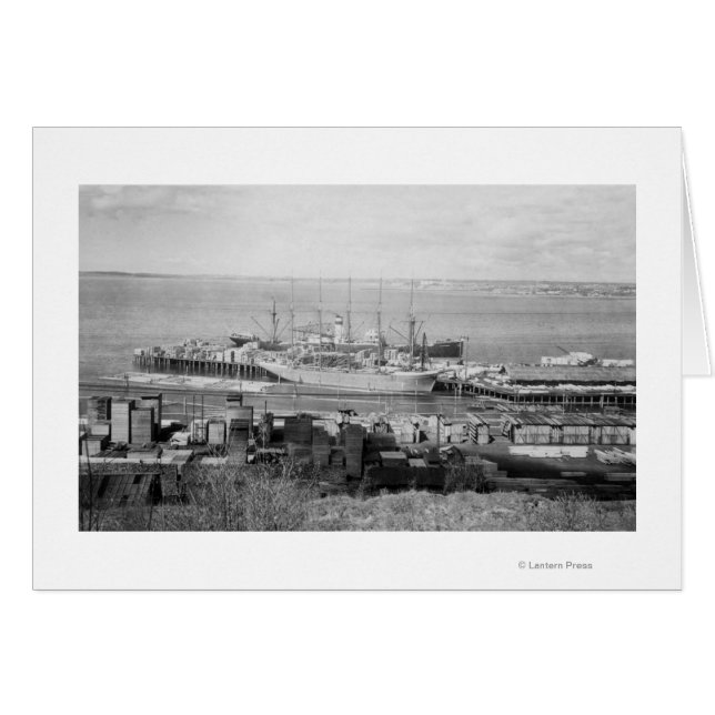 Bellingham, WA Docks View Lumberschiffe (Vorderseite (Horizontal))