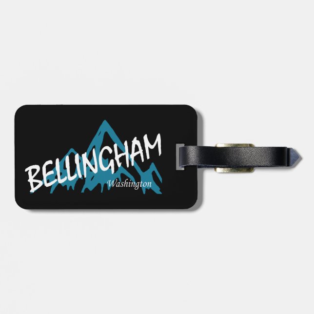 Bellingham Washington Berge Gepäckanhänger (Rückseite horizontal)