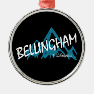 Bellingham Washington Berge Ornament Aus Metall