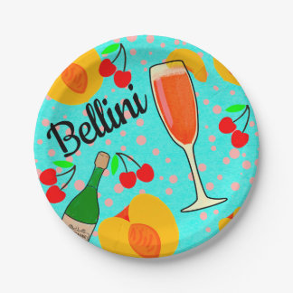 Bellini Cocktail Pappteller