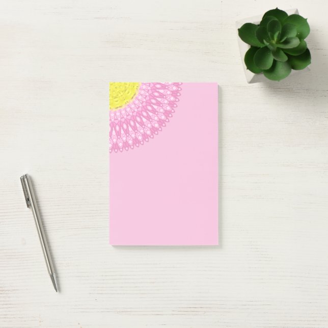 Bellis Mandala Post-it Klebezettel (Büro)