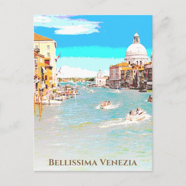 ** Bellissima - Italienische Sprache Venedig . Ven Postkarte (Vorderseite)