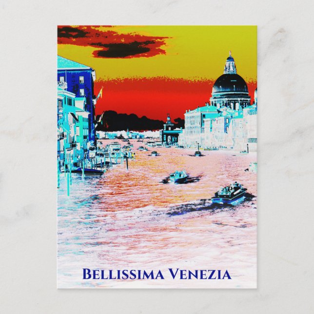 *~* Bellissima Italienische Sprache - Venedig Vene Postkarte (Vorderseite)