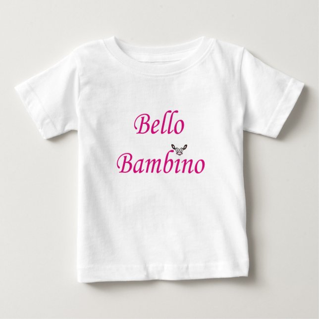 Bello Bambino Rosa Mooja Baby T-shirt (Vorderseite)