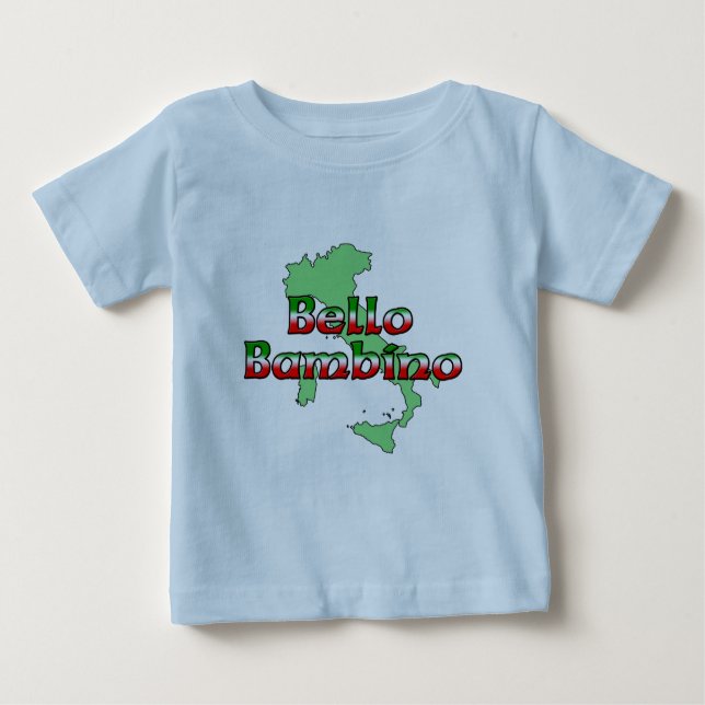 Bello Bambino (Schöner Italienischer Baby Boy) Baby T-shirt (Vorderseite)