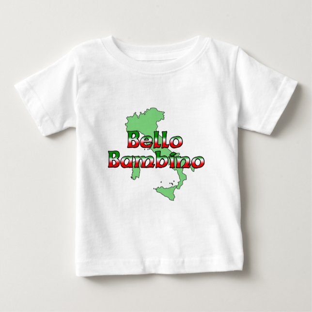 Bello Bambino (Schöner Italienischer Baby Boy) Baby T-shirt (Vorderseite)