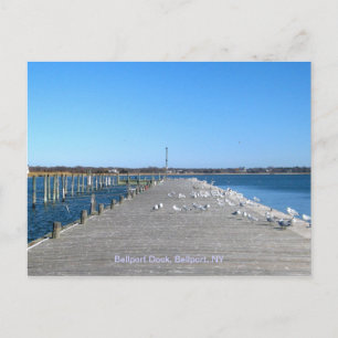 Bellport Dock, Bellport Village NY Postkarte