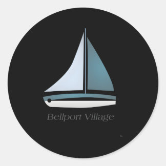 Bellport Village Runder Aufkleber