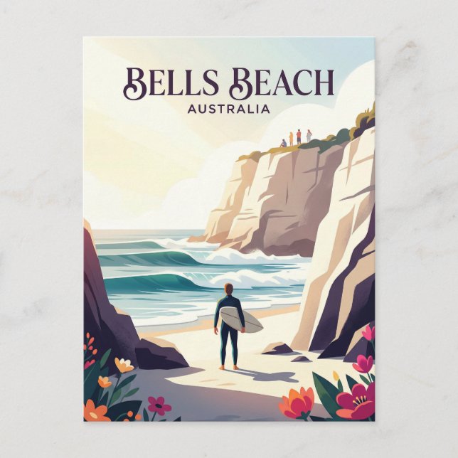 Bells Beach Australien Postkarte (Vorderseite)