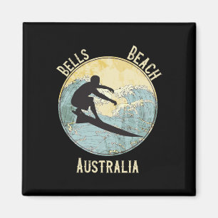 Bells Beach Australien Surfen Distressed  Magnet