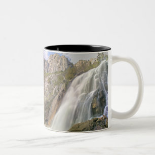 Bells Canyon Wasserfall, Lone Peak Wilderness, Zweifarbige Tasse