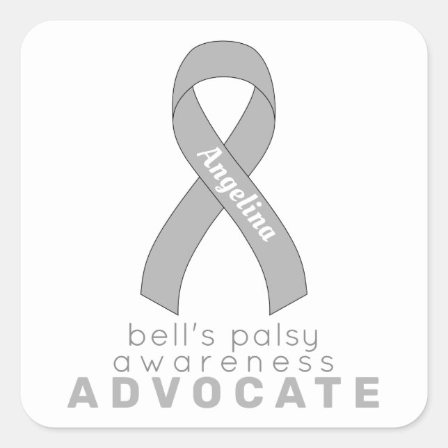 Bell's Palsy Advocate White Square Sticker (Vorderseite)