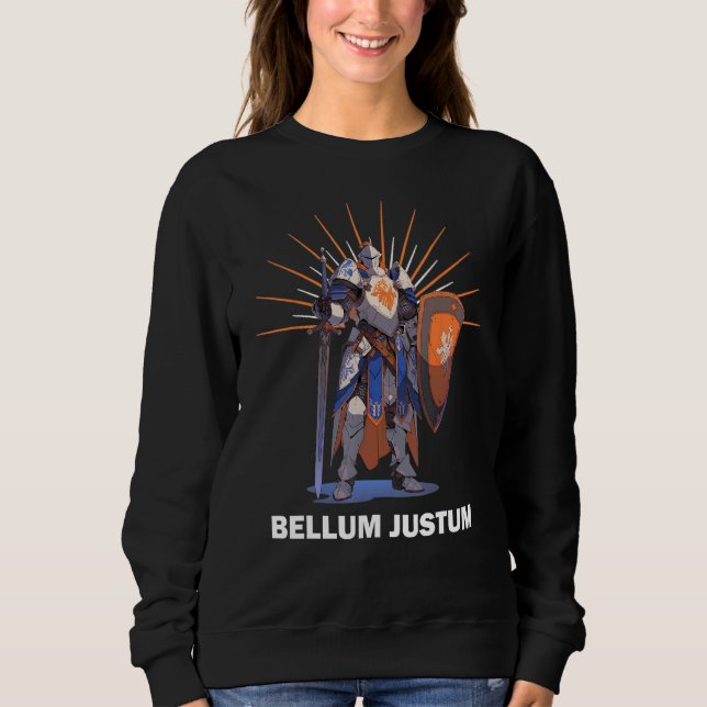 BELLUM JUSTUM Tempelritter-Motto Sweatshirt (Vorderseite)