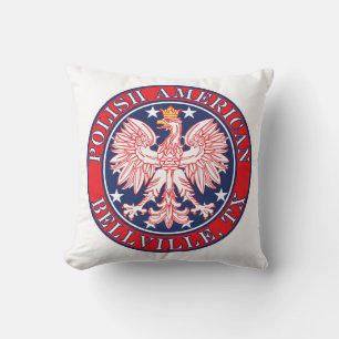 Bellville Texas Polnischer Adler Kissen