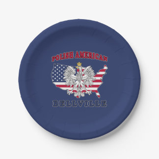 Bellville Texas Polnischer Amerikaner Pappteller