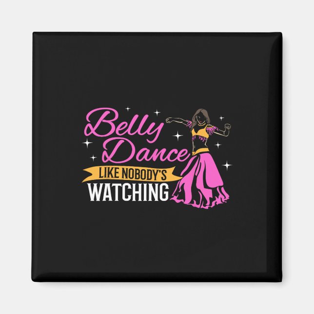 Belly Dance Beruflich Angesagt Bly Dancer Pro Bell Magnet (Vorne)