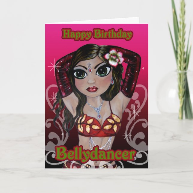 Belly Dance Birthday Card Karte (Vorderseite)