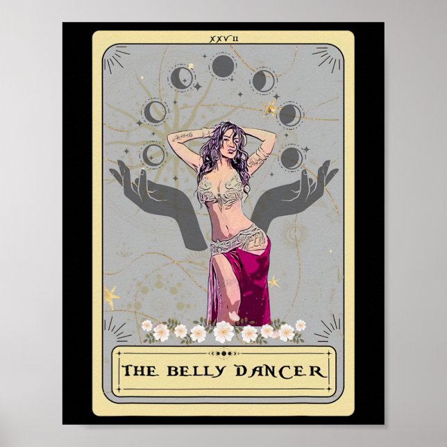 Belly Dance Top Tarot Belly Dancing Tarot Card Poster (Vorne)